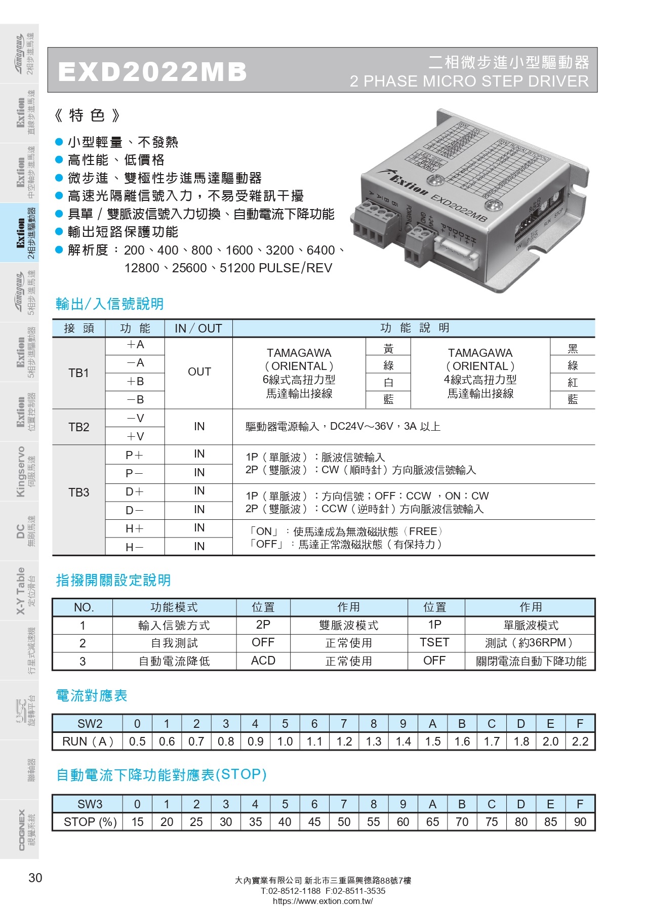 EXD2022MB二相步進驅(qū)動器_page-0001